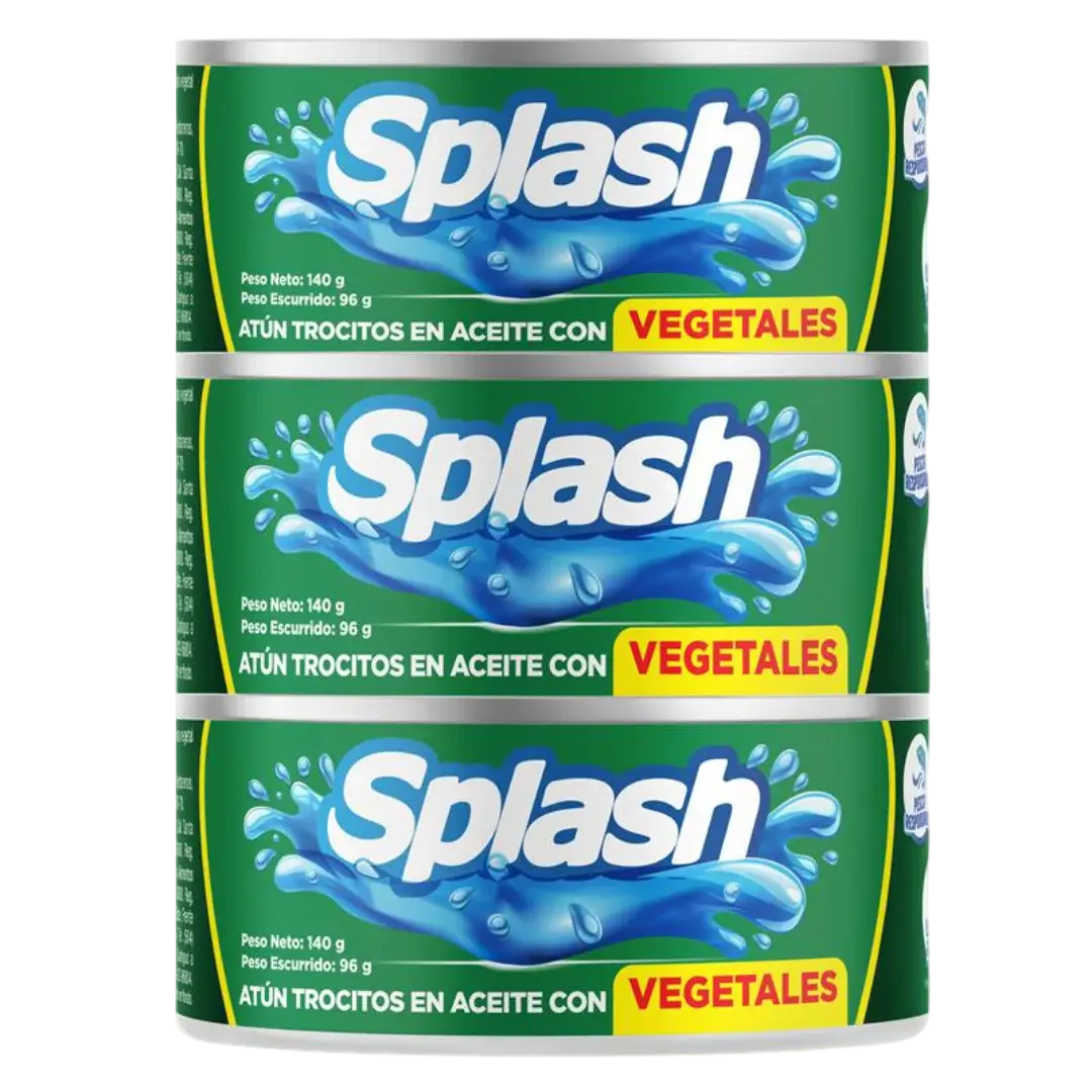 Tripack de Atún trocitos en aceite con vegetales