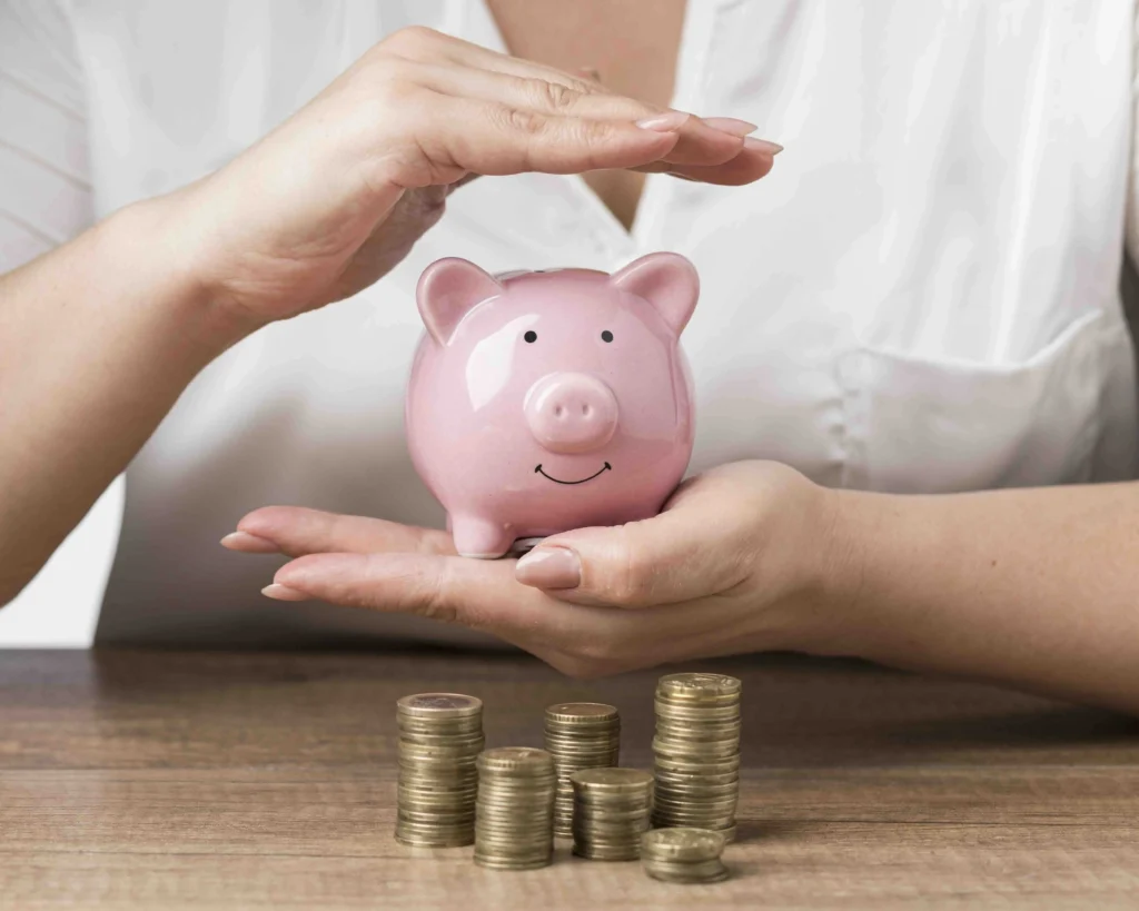 Alcancía de cerdito, para representar el ahorro